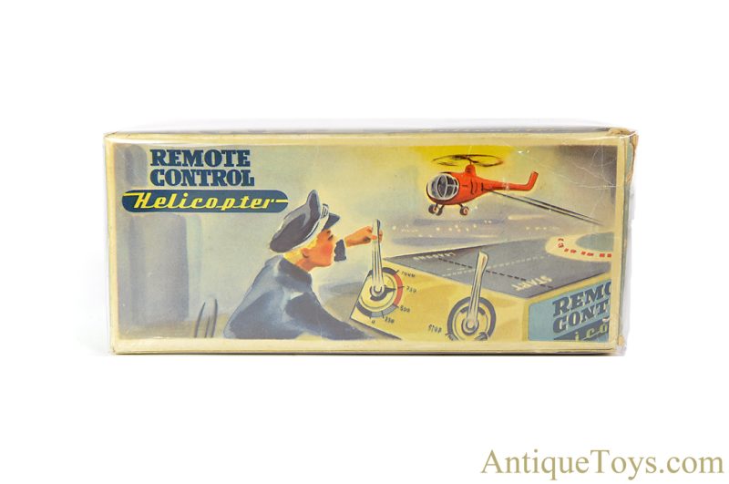 Hans Biller ca. 1955 Tin Lithographed Windup No. 90 "Remote Control Helicopter" German Toy with Box <FONT COLOR="ff000 ">*SOLD*</font> - Image 9