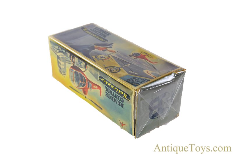 Hans Biller ca. 1955 Tin Lithographed Windup No. 90 "Remote Control Helicopter" German Toy with Box <FONT COLOR="ff000 ">*SOLD*</font> - Image 10