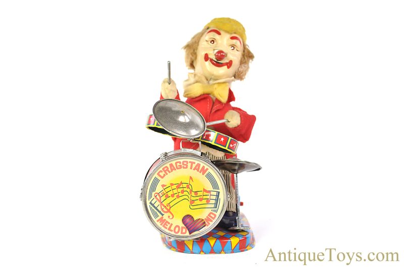 Cragstan/ALPS Tin Lithographed Battery Operated #774 "The Drumming Clown Charlie" Melody Band in Box <FONT COLOR="ff000 ">*SOLD*</font> - Image 6