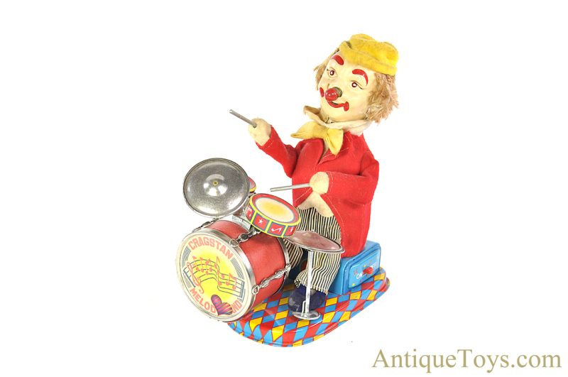 Cragstan/ALPS Tin Lithographed Battery Operated #774 "The Drumming Clown Charlie" Melody Band in Box <FONT COLOR="ff000 ">*SOLD*</font> - Image 3