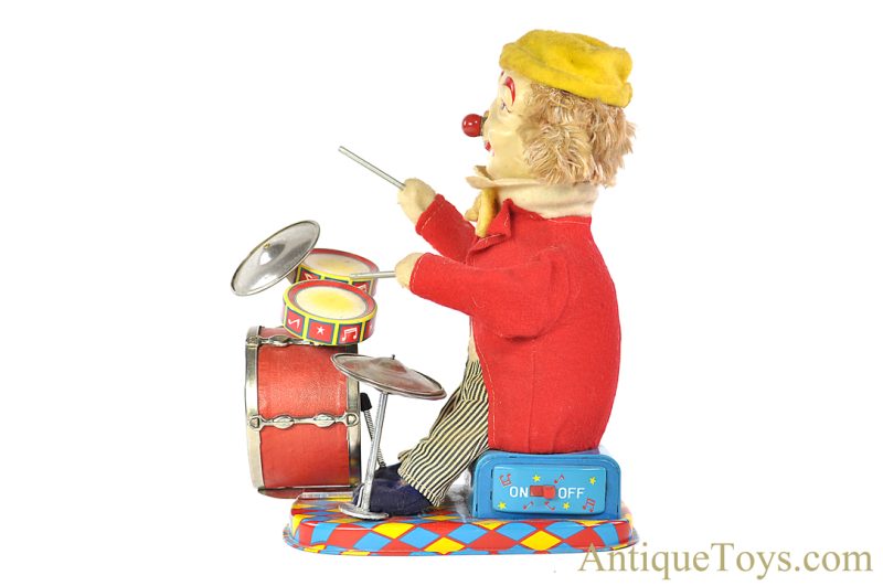 Cragstan/ALPS Tin Lithographed Battery Operated #774 "The Drumming Clown Charlie" Melody Band in Box <FONT COLOR="ff000 ">*SOLD*</font> - Image 5