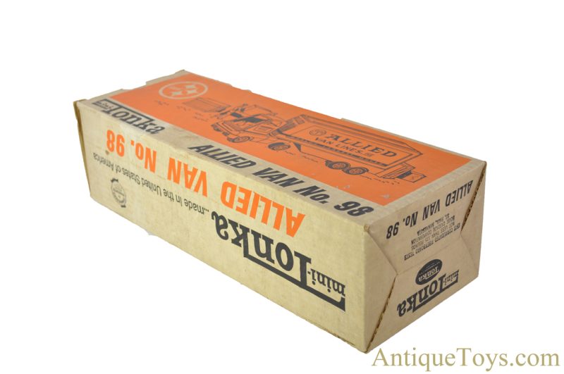 Tonka Pressed Steel No. 98 "Mini-Tonka Allied Van" Allied Van Lines, Inc. Moving Truck in Box <FONT COLOR="ff000 ">*SOLD*</font> - Image 8