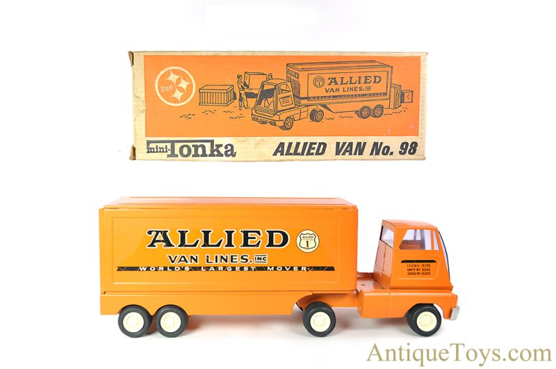 Tonka Pressed Steel No. 98 "Mini-Tonka Allied Van" Allied Van Lines, Inc. Moving Truck in Box <FONT COLOR="ff000 ">*SOLD*</font>