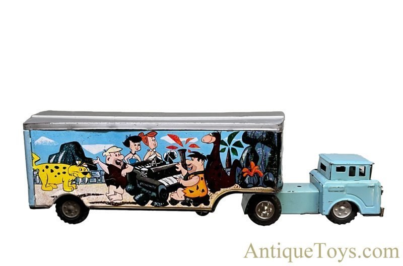 Marx Linemar Tin Lithographed Hanna-Barbera's Flintstone Hauler Truck <FONT COLOR="ff000 ">*SOLD*</font>