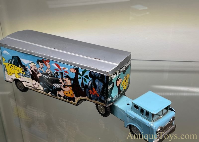 Marx Linemar Tin Lithographed Hanna-Barbera's Flintstone Hauler Truck <FONT COLOR="ff000 ">*SOLD*</font> - Image 5