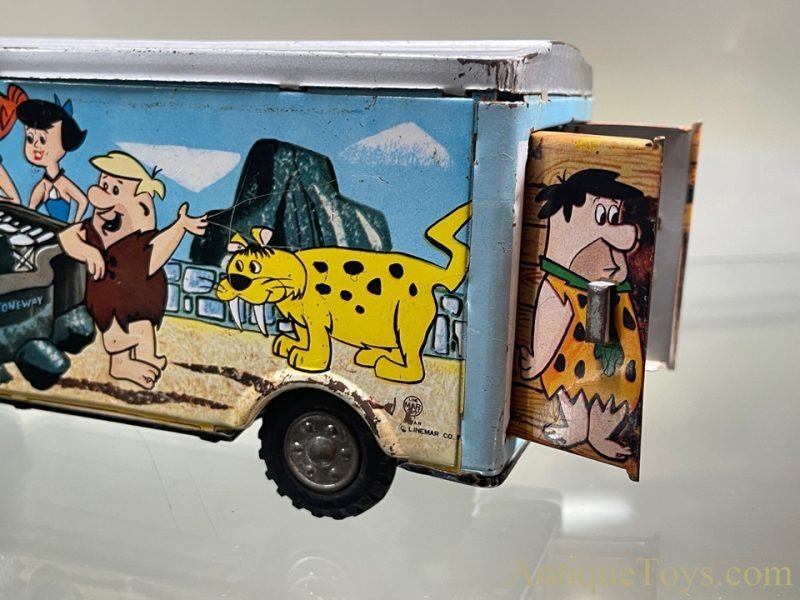 Marx Linemar Tin Lithographed Hanna-Barbera's Flintstone Hauler Truck <FONT COLOR="ff000 ">*SOLD*</font> - Image 7