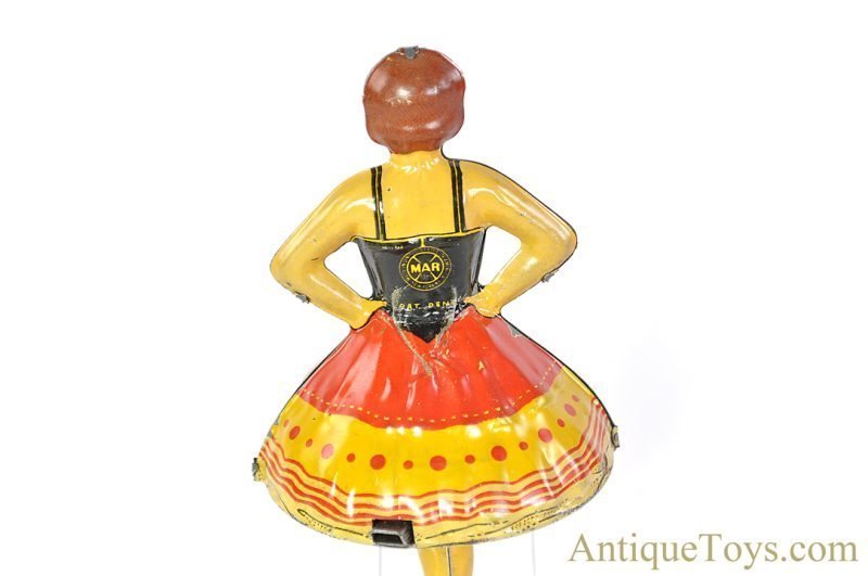 Marx Tin Lithographed Spinning “Ballet Dancer” Gyroscopic Ballerina with Box <FONT COLOR="ff000 ">*SOLD*</font> - Image 7