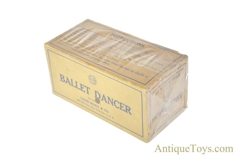 Marx Tin Lithographed Spinning “Ballet Dancer” Gyroscopic Ballerina with Box <FONT COLOR="ff000 ">*SOLD*</font> - Image 9