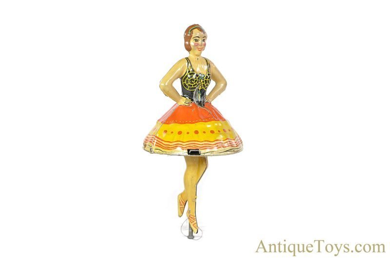Marx Tin Lithographed Spinning “Ballet Dancer” Gyroscopic Ballerina with Box <FONT COLOR="ff000 ">*SOLD*</font> - Image 5