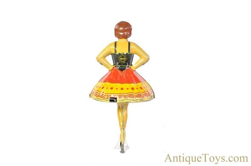Marx Tin Lithographed Spinning “Ballet Dancer” Gyroscopic Ballerina with Box <FONT COLOR="ff000 ">*SOLD*</font> - Image 4