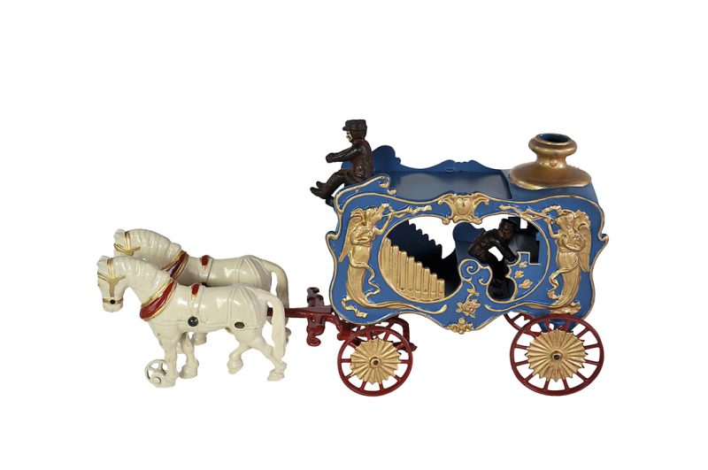 Hubley ca. 1920s Cast Iron #791 Royal Circus Calliope Horse Drawn Circus Wagon <FONT COLOR="ff000 ">*SOLD*</font> - Image 6
