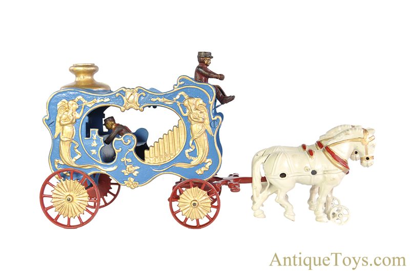 Hubley ca. 1920s Cast Iron #791 Royal Circus Calliope Horse Drawn Circus Wagon <FONT COLOR="ff000 ">*SOLD*</font> - Image 2