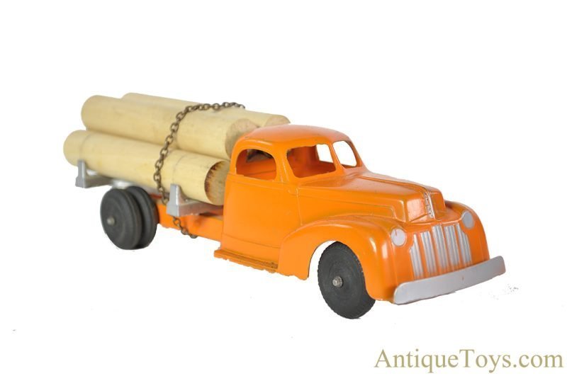 Hubley Kiddie Toys Diecast #470 Scale Model Log Truck in Box <FONT COLOR="ff000 ">*SOLD*</font> - Image 2