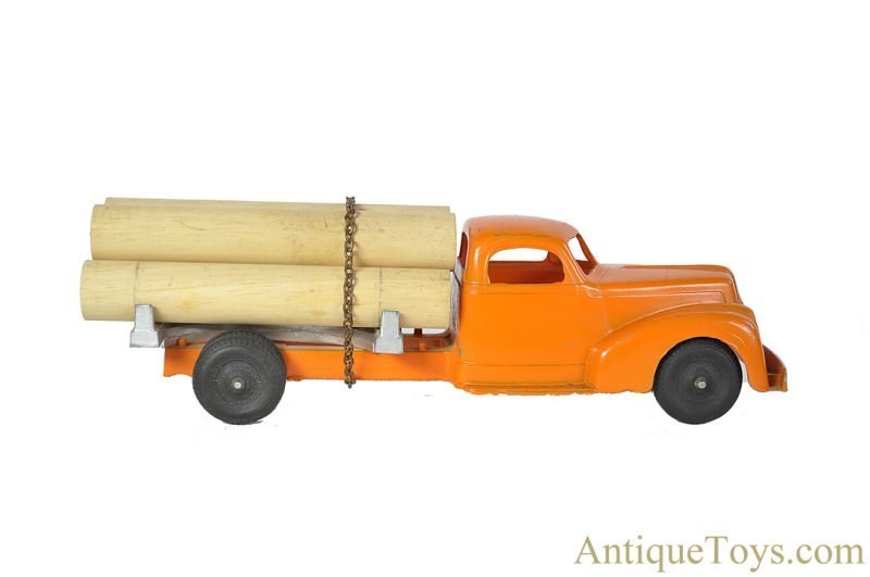 Hubley Kiddie Toys Diecast #470 Scale Model Log Truck in Box <FONT COLOR="ff000 ">*SOLD*</font> - Image 3