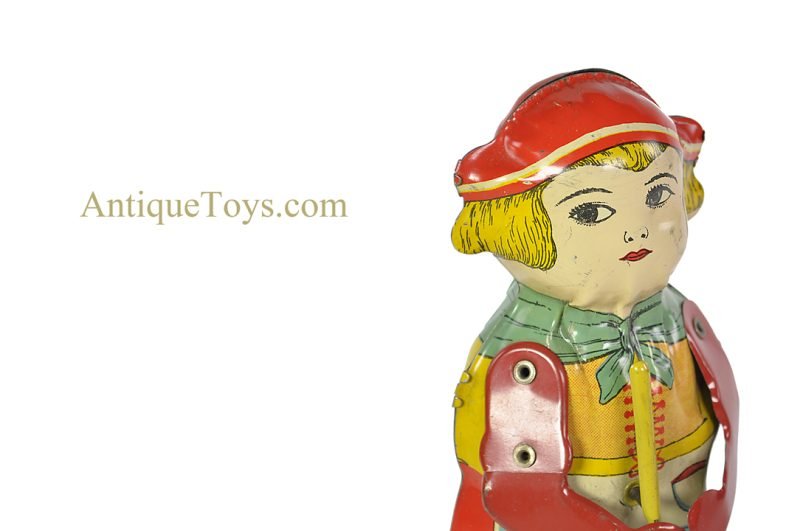 Lindstrom ca. 1920's Tin Lithographed Windup “Mechanical Sweeping Katinka” Sweeping Maid Toy <FONT COLOR="ff000 ">*SOLD*</font> - Image 8