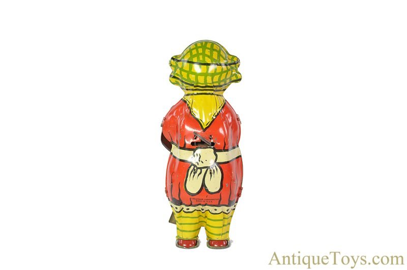Lindstrom ca. 1920's Tin Lithographed Windup #1750 “Mechanical Sweeping Mammy” Black Americana Toy <FONT COLOR="ff000 ">*SOLD*</font> - Image 3