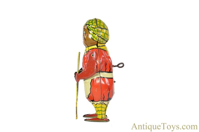 Lindstrom ca. 1920's Tin Lithographed Windup #1750 “Mechanical Sweeping Mammy” Black Americana Toy <FONT COLOR="ff000 ">*SOLD*</font> - Image 5