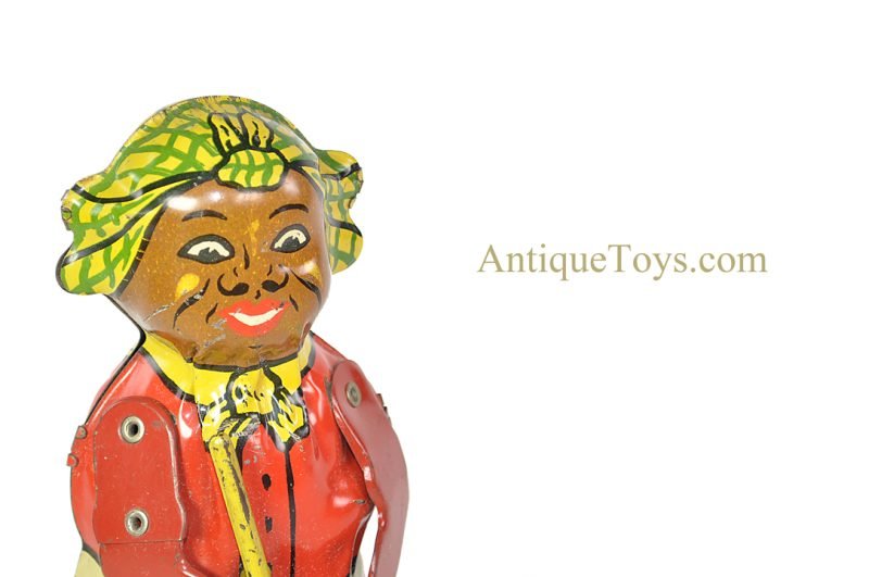 Lindstrom ca. 1920's Tin Lithographed Windup #1750 “Mechanical Sweeping Mammy” Black Americana Toy <FONT COLOR="ff000 ">*SOLD*</font> - Image 8
