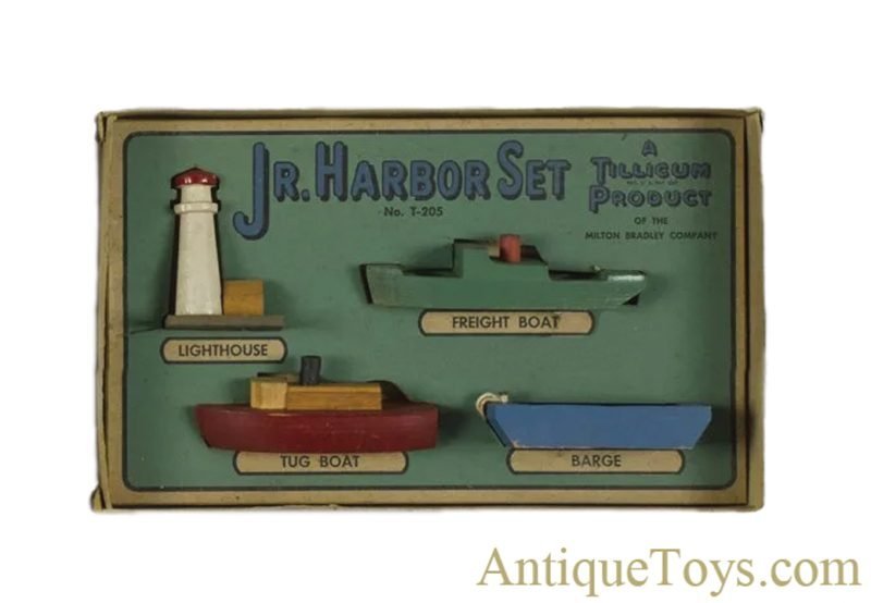 Milton Bradley Co. Wooden “Tillicum Toys Junior Harbor Set” in Box for Sale <FONT COLOR="ff000 ">*SOLD*</font> - Image 3