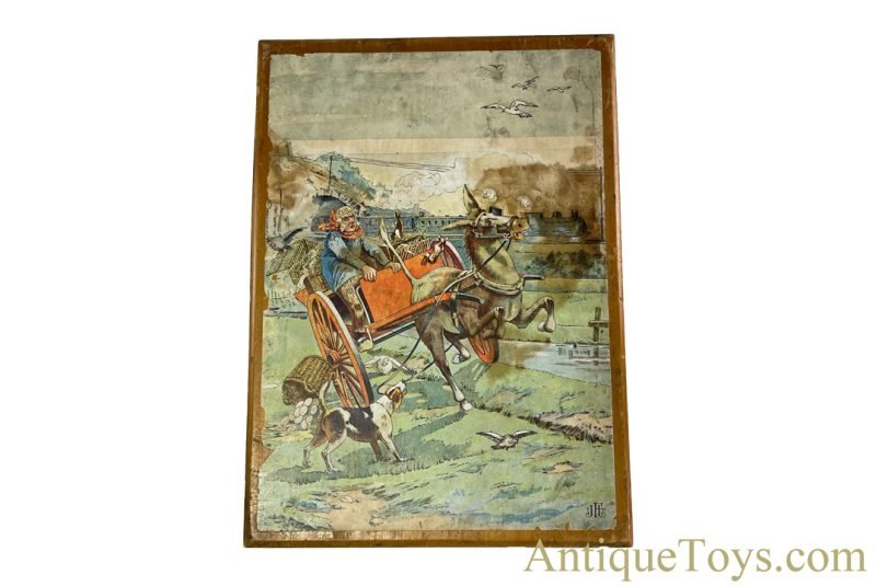 Jeux et Jouets Francais (JJF/JFJ) Victorian Era Style French Wooden Boxed Picture Puzzle Block Set <FONT COLOR="ff000 ">*SOLD*</font>