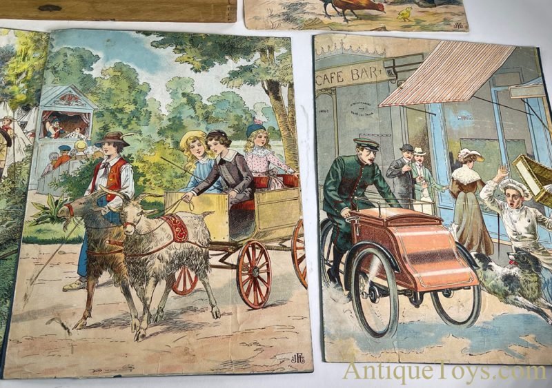 Jeux et Jouets Francais (JJF/JFJ) Victorian Era Style French Wooden Boxed Picture Puzzle Block Set <FONT COLOR="ff000 ">*SOLD*</font> - Image 7