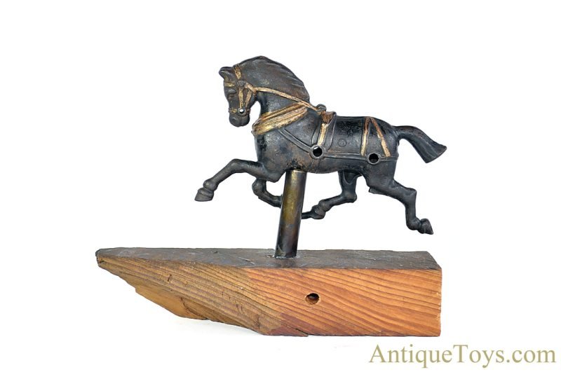 Hubley Cast Iron Horse on Reclaimed Wood Plinth <FONT COLOR="ff000 ">*SOLD*</font> - Image 3