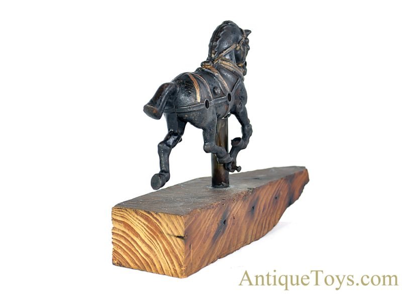 Hubley Cast Iron Horse on Reclaimed Wood Plinth <FONT COLOR="ff000 ">*SOLD*</font> - Image 6