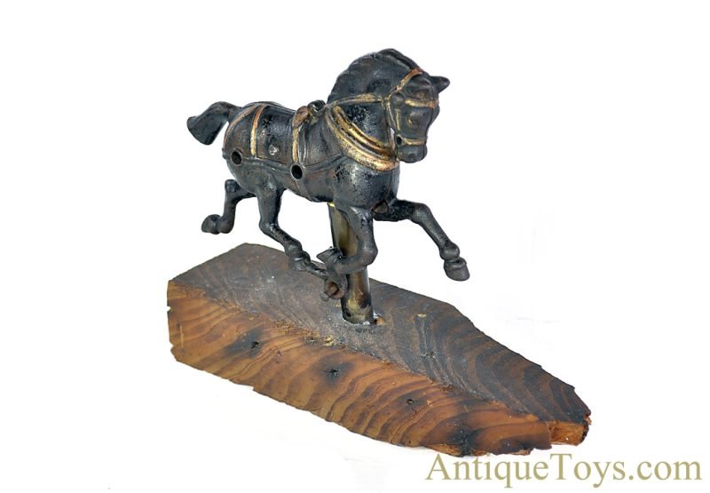 Hubley Cast Iron Horse on Reclaimed Wood Plinth <FONT COLOR="ff000 ">*SOLD*</font> - Image 5