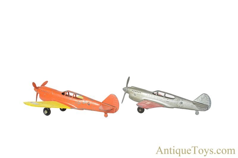 Hubley Kiddie Toys Diecast Flying Circus Stunt Plane & Fighter Plane Set <FONT COLOR="ff000 ">*SOLD*</font> - Image 3