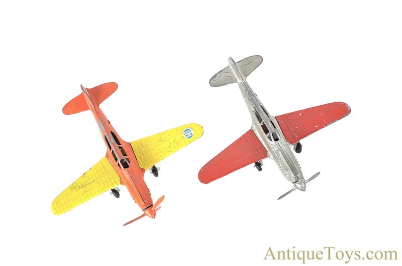Hubley Kiddie Toys Diecast Flying Circus Stunt Plane & Fighter Plane Set <FONT COLOR="ff000 ">*SOLD*</font>