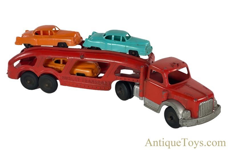 Hubley Kiddie Toys ca. 1955 Diecast #492 "Hubley Transport" Car Hauler Truck <FONT COLOR="ff000 ">*SOLD*</font>