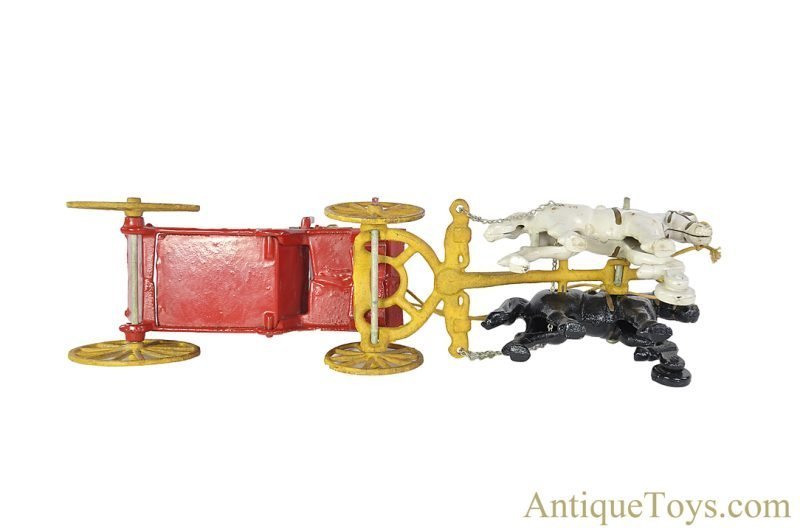 Kenton Cast Iron Horse Drawn "Sand & Gravel Dump Wagon" <FONT COLOR="ff000 ">*SOLD*</font> - Image 4