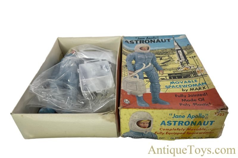 Marx #1723 "Jane Apollo" Astronaut Movable Spacewoman Action Figure in Box <FONT COLOR="ff000 ">*SOLD*</font> - Image 3
