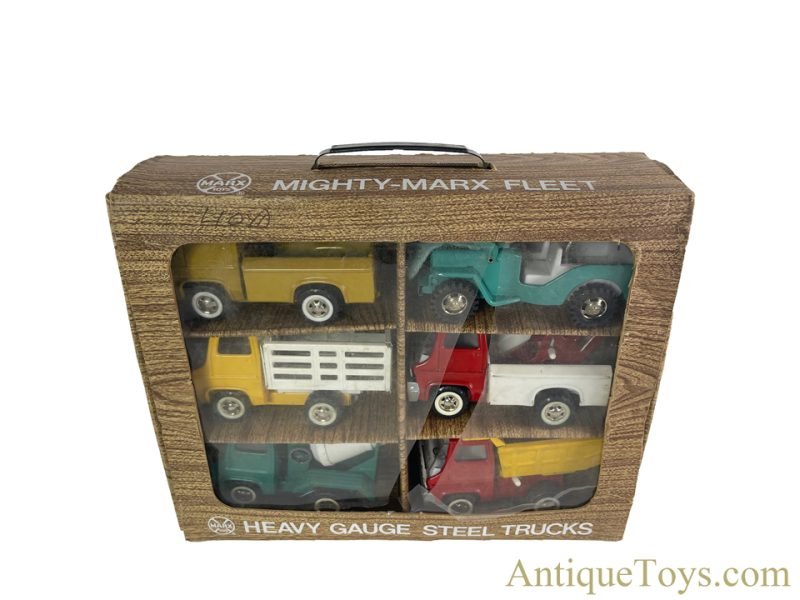 Marx Pressed Steel "Mighty-Marx Fleet" Truck Set in Box <FONT COLOR="ff000 ">*SOLD*</font>