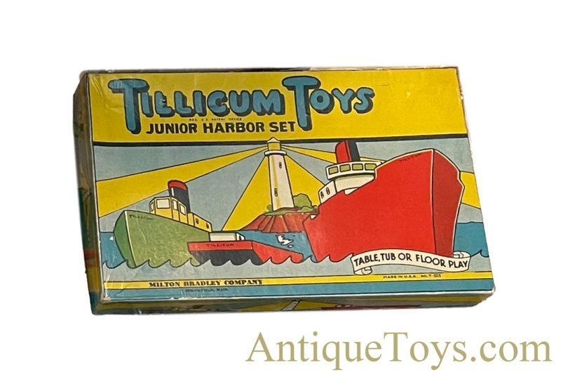 Milton Bradley Co. Wooden “Tillicum Toys Junior Harbor Set” in Box for Sale <FONT COLOR="ff000 ">*SOLD*</font>