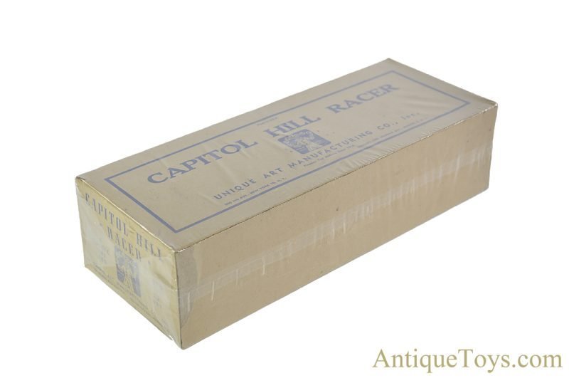 Unique Art ca. 1930s Tin Lithographed Windup “Capitol Hill Racer” with Box for Sale <FONT COLOR="ff000 ">*SOLD*</font> - Image 7