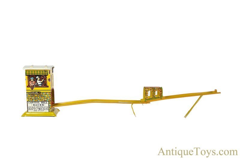 Unique Art ca. 1930s Tin Lithographed Windup “Capitol Hill Racer” with Box for Sale <FONT COLOR="ff000 ">*SOLD*</font> - Image 2