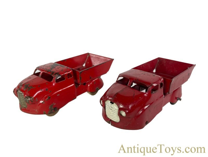 Wyandotte Toys All Metal Products Company ca. 1930s Pressed Steel Dump Truck Set of 2 <FONT COLOR="ff000 ">*SOLD*</font> - Image 2