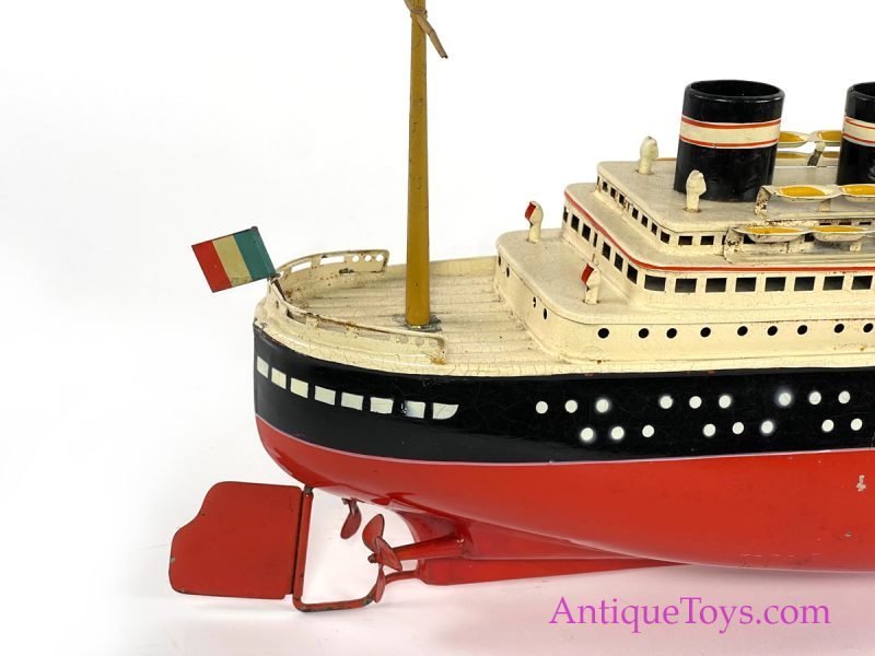 Arnold Tin Lithographed Windup #2025/42 XL Size Deluxe Ocean Liner with Box <FONT COLOR="ff000 ">*SOLD*</font> - Image 7