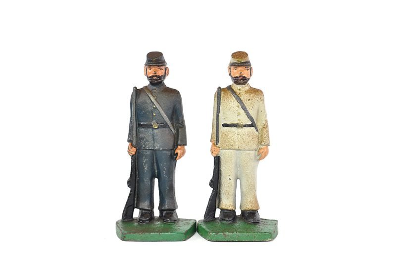 Grey Iron Casting Co. Cast Iron Civil War Confederate & Union Soldier Doorstop/Bookend Set <FONT COLOR="ff000 ">*SOLD*</font> - Image 2