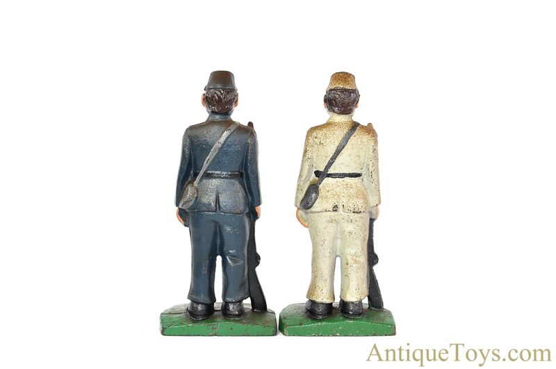 Grey Iron Casting Co. Cast Iron Civil War Confederate & Union Soldier Doorstop/Bookend Set <FONT COLOR="ff000 ">*SOLD*</font> - Image 3