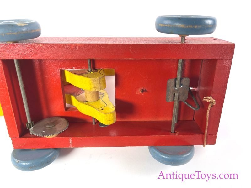 Fisher-Price RARE ca. 1941 Wooden #140 "Coaster Boy" Boy with Cart <FONT COLOR="ff000 ">*SOLD*</font> - Image 8
