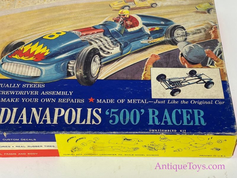 Hubley ca. 1950s #852K-300 Metal Model Kit Indianapolis 500 Racer Kit Car in Box <FONT COLOR="ff000 ">*SOLD*</font> - Image 5