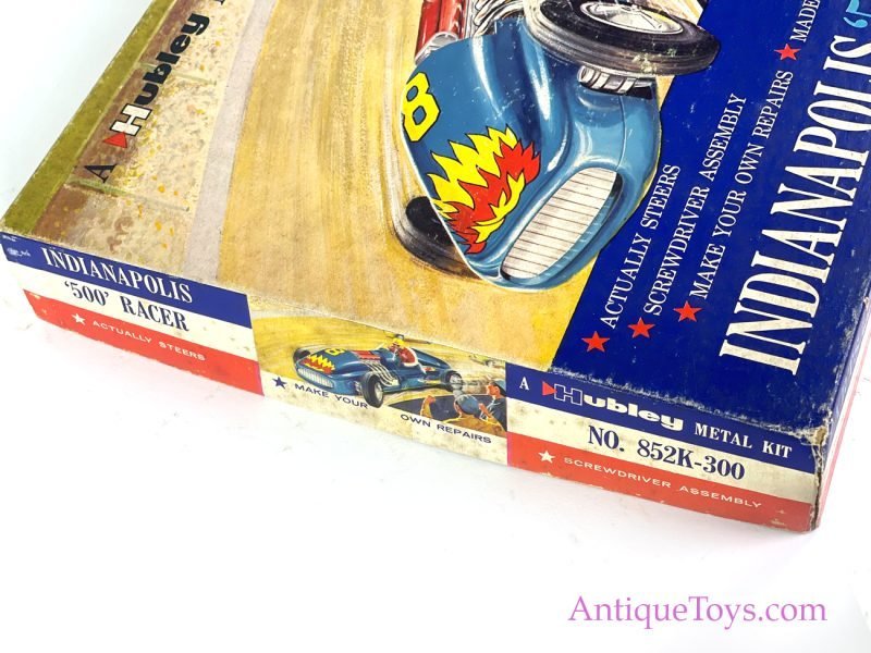 Hubley ca. 1950s #852K-300 Metal Model Kit Indianapolis 500 Racer Kit Car in Box <FONT COLOR="ff000 ">*SOLD*</font> - Image 9