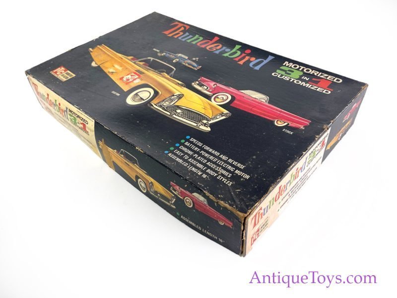 Ideal Toy Company (ITC) ca. 1960s Plastic "Thunderbird Motorized 3-in-1 Customized" Model Car in Box <FONT COLOR="ff000">*SOLD*</font> - Image 2