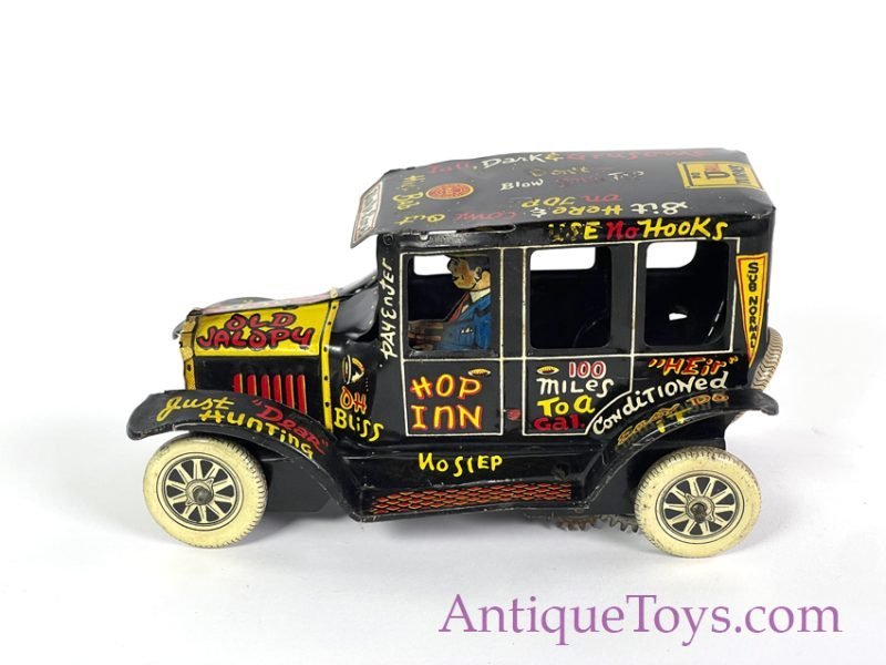 Marx Tin Lithographed Windup "Old Jalopy" Car <FONT COLOR="ff000 ">*SOLD*</font> - Image 3