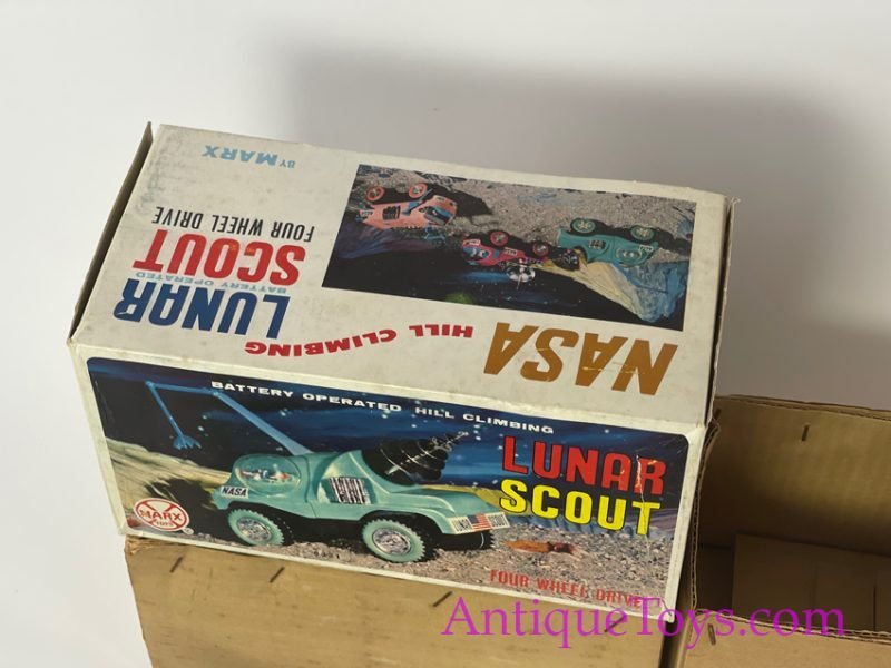 Marx ca. 1970s Battery Operated Plastic Rare "NASA Hill Climber Lunar Scout" Set of 4 & Boxes Space Toys <FONT COLOR="ff000 ">*SOLD*</font> - Image 6