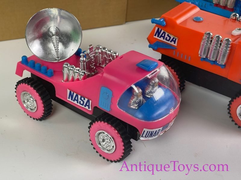 Marx ca. 1970s Battery Operated Plastic Rare "NASA Hill Climber Lunar Scout" Set of 4 & Boxes Space Toys <FONT COLOR="ff000 ">*SOLD*</font> - Image 8