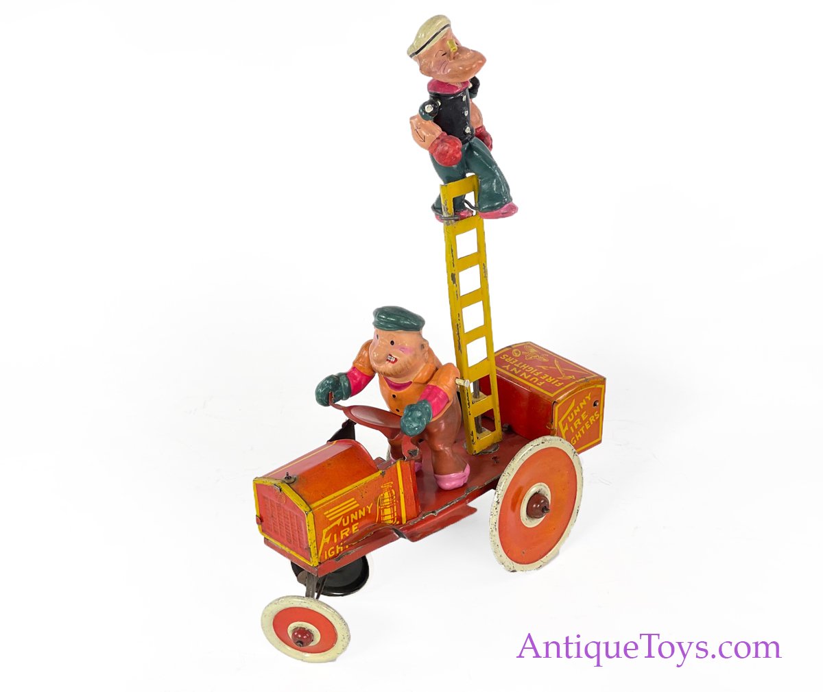 Marx Tin Lithographed Windup Popeye “Funny Fire Fighters Marx Tin Lithographed Windup Popeye “Funny Fire Fighters