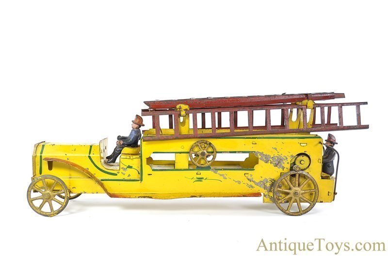Dayton Friction Toy Works Pressed Steel Friction #520 Dayton Hillclimber Fire Engine Ladder Truck <FONT COLOR="ff000 ">*SOLD*</font> - Image 3